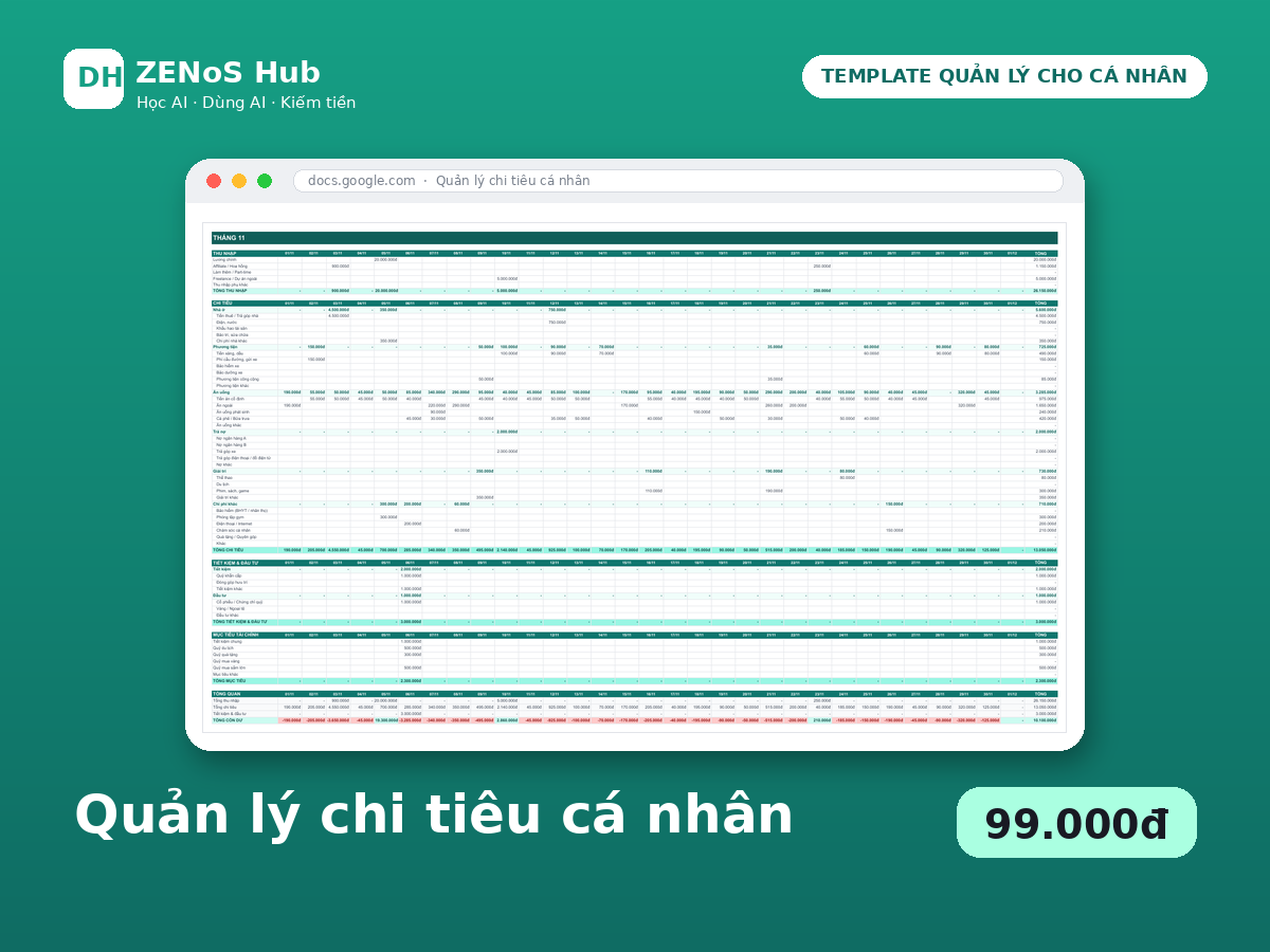 Quản lý chi tiêu cá nhân