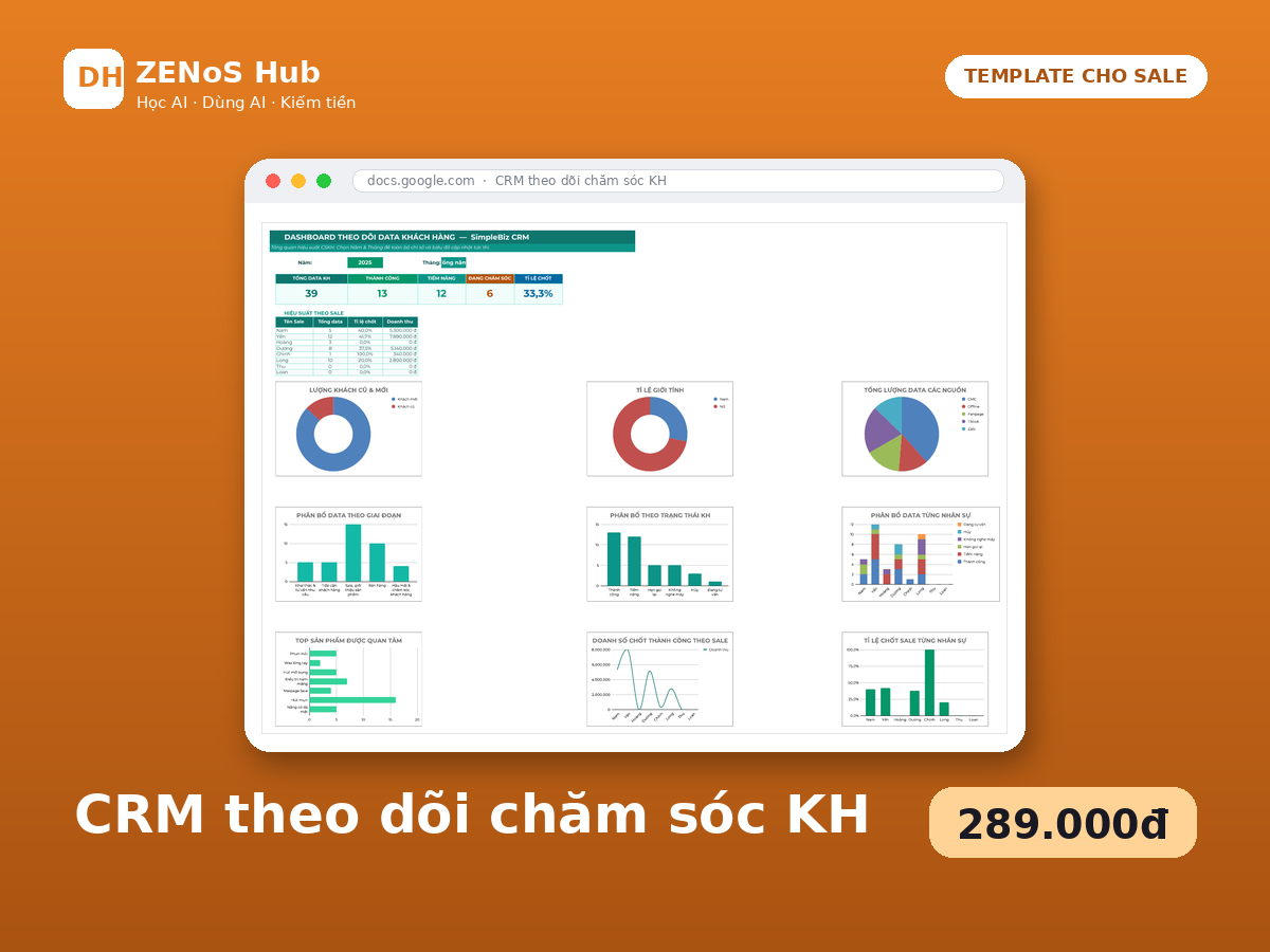 CRM theo dõi & chăm sóc khách hàng